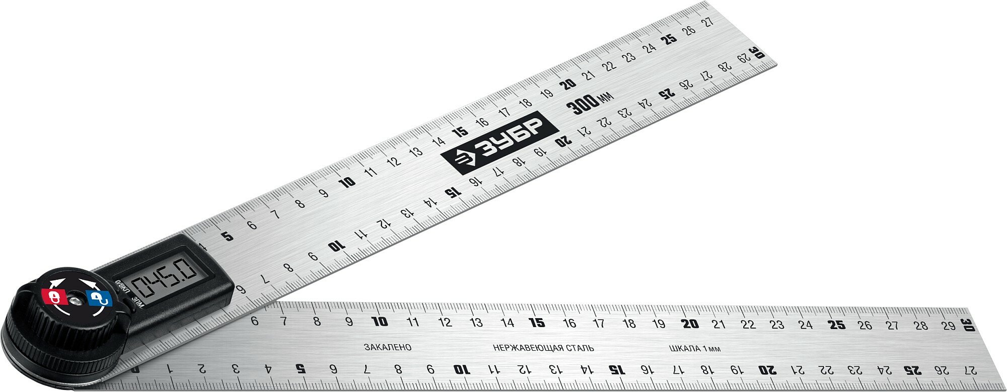 фото ЗУБР 300 мм, электронный транспортир-угломер, Профессионал (34296)