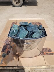 Нефрит шлифованный камни для бани и сауны (фракция 4-8 см) упаковка 5 кг