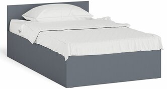 Кровать Мори 1200 цвет графит, ШхГхВ 123,5х203,5х70 см, сп.м. 1200х2000 мм, без матраса, основание есть