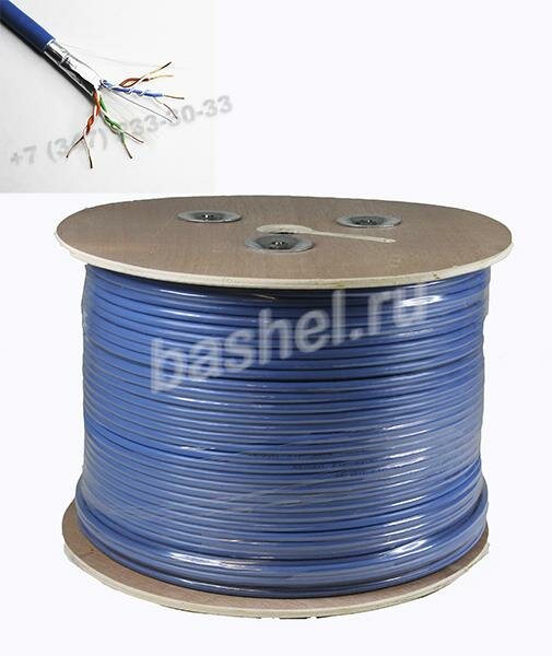 фото Кабель Витая пара FTP Rexant 4*2*0,57, экран., 6 кат.