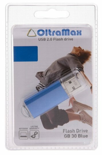 USB flash накопитель OltraMax 30 64GB синий (OM064GB30-Bl)