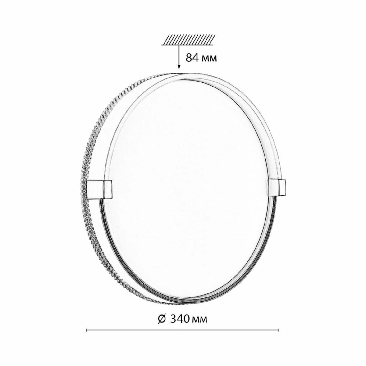 Настенно-потолочный светильник Sonex Olidi white 7646/CL - фотография № 6