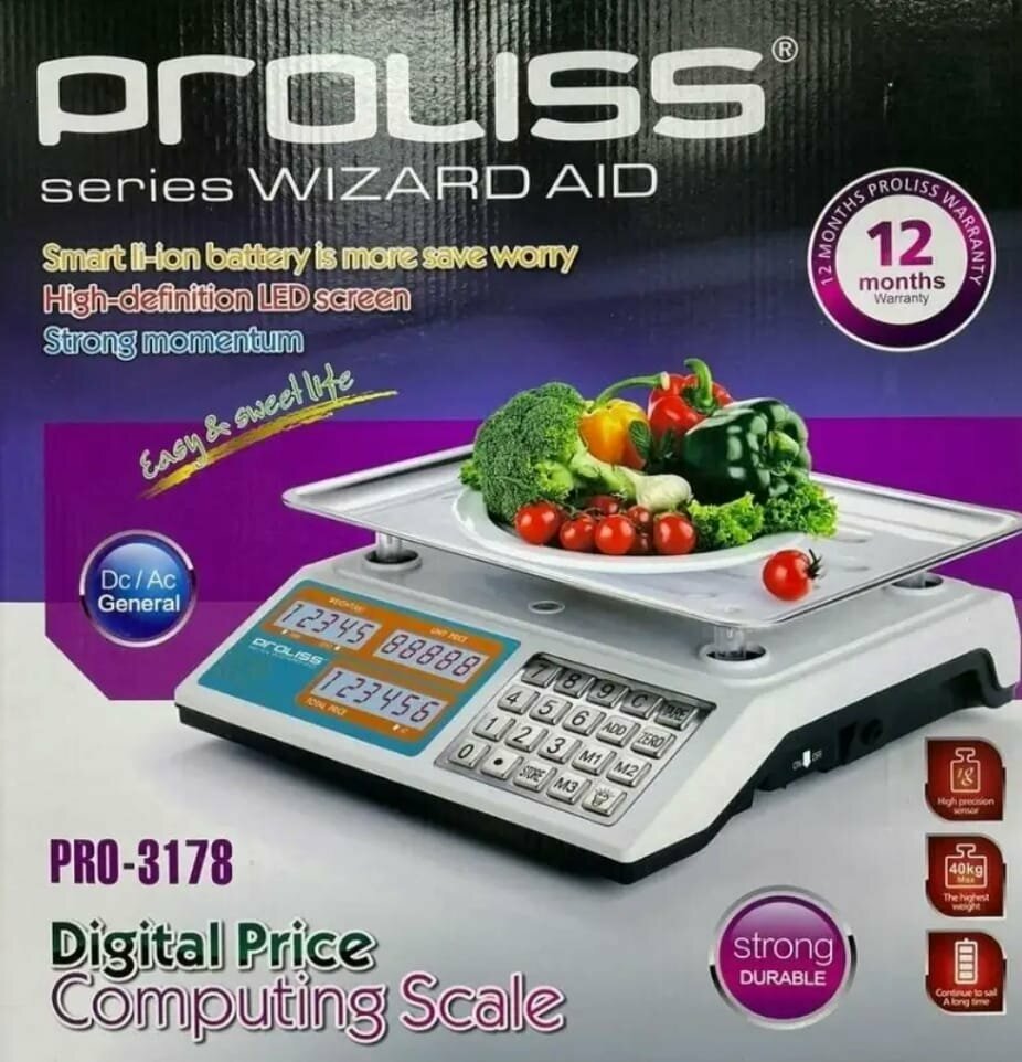 Весы настольные электронные Proliss PRO-3178