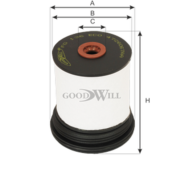 GOODWILL FG 136 ECO (FG136ECO) фильтр топливный\ cadillac bls 1.9d 06