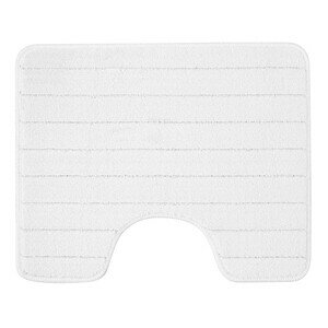 фото Коврик для туалета белый 50х60 см Fora Wave White (FOR-PP-WAV50-60W)