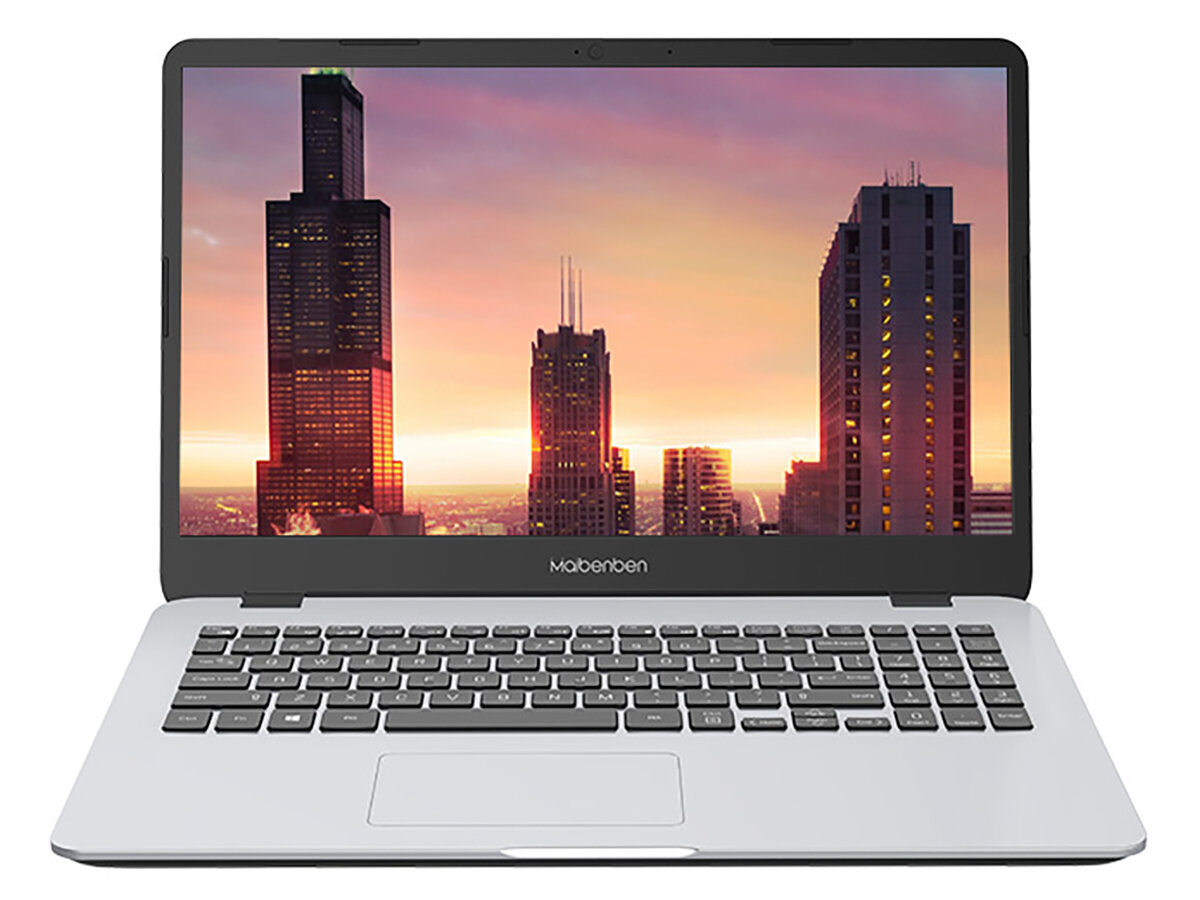 MAIBENBEN Ноутбук M545 156" FHD IPS Ryzen 5 4500U(2.3Ghz)/8Gb DDR4/SSD 512Gb/RGr/Linux/Silver (M5451SB0LSRE0)