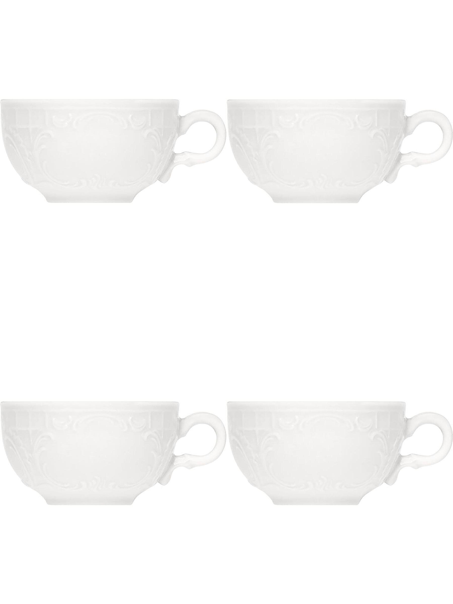 Набор из 4 кофейных чашек "Mozart" 7х7х4 см, 90 мл, белый, фарфор, Bauscher, 57 5159