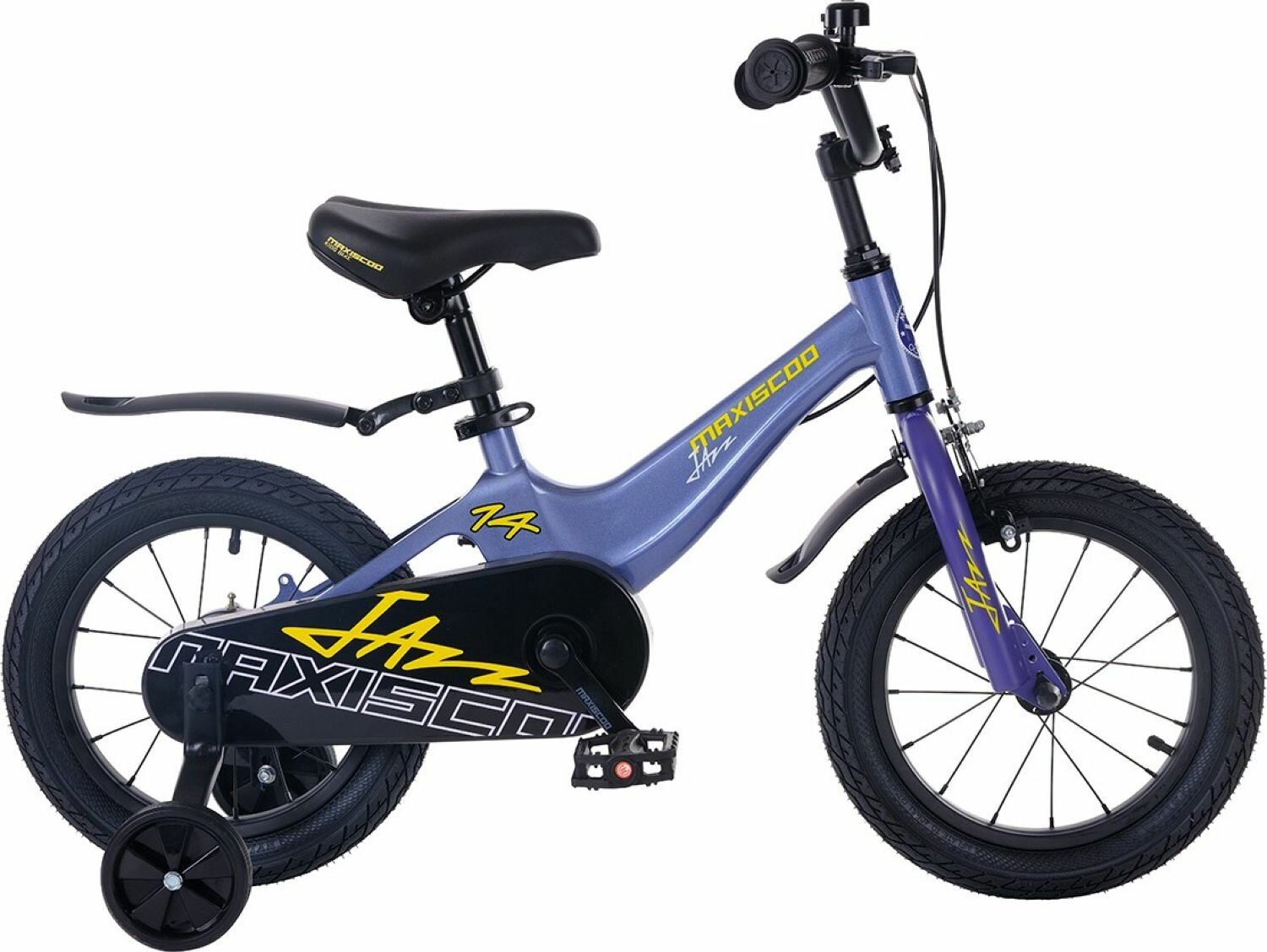 Велосипед Maxiscoo Jazz Стандарт 14" (2024) (Велосипед Maxiscoo JAZZ Стандарт 14" (2024), Синий Карбон, MSC-J1431)