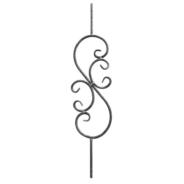 фото Балясина кованая Лоза S-образная 220x900x15 мм