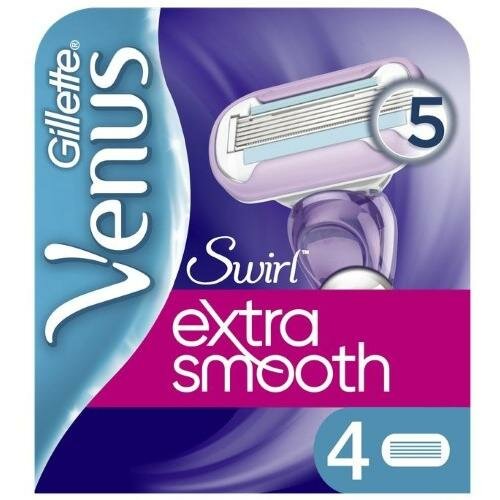 Gillette Venus Swirl, кассеты сменные для бритв, 4 шт.