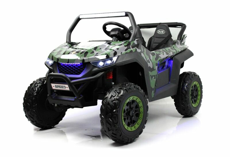 Другие электромобили Rivertoys Детский электромобиль T777TT 4WD зеленый камуфляж