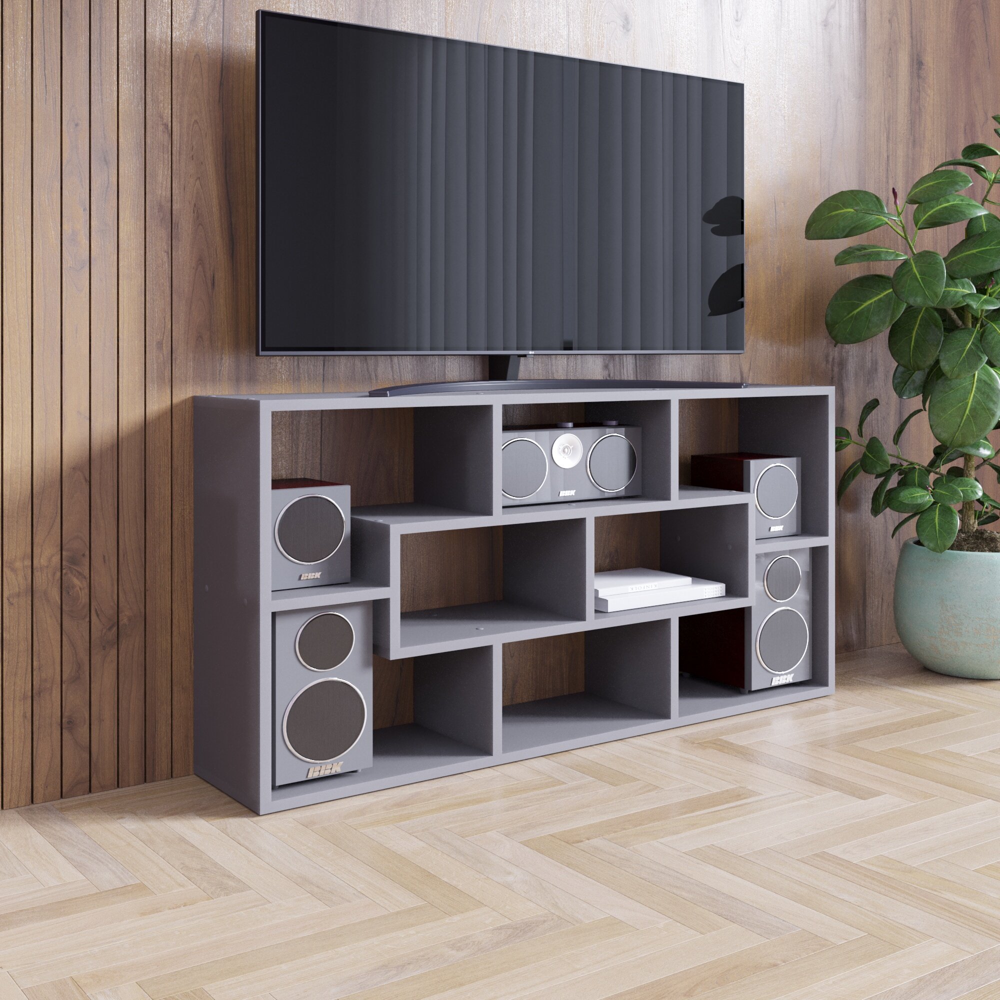 фото Стеллаж модульный Velardy Choice, 110x80x22см, Серый