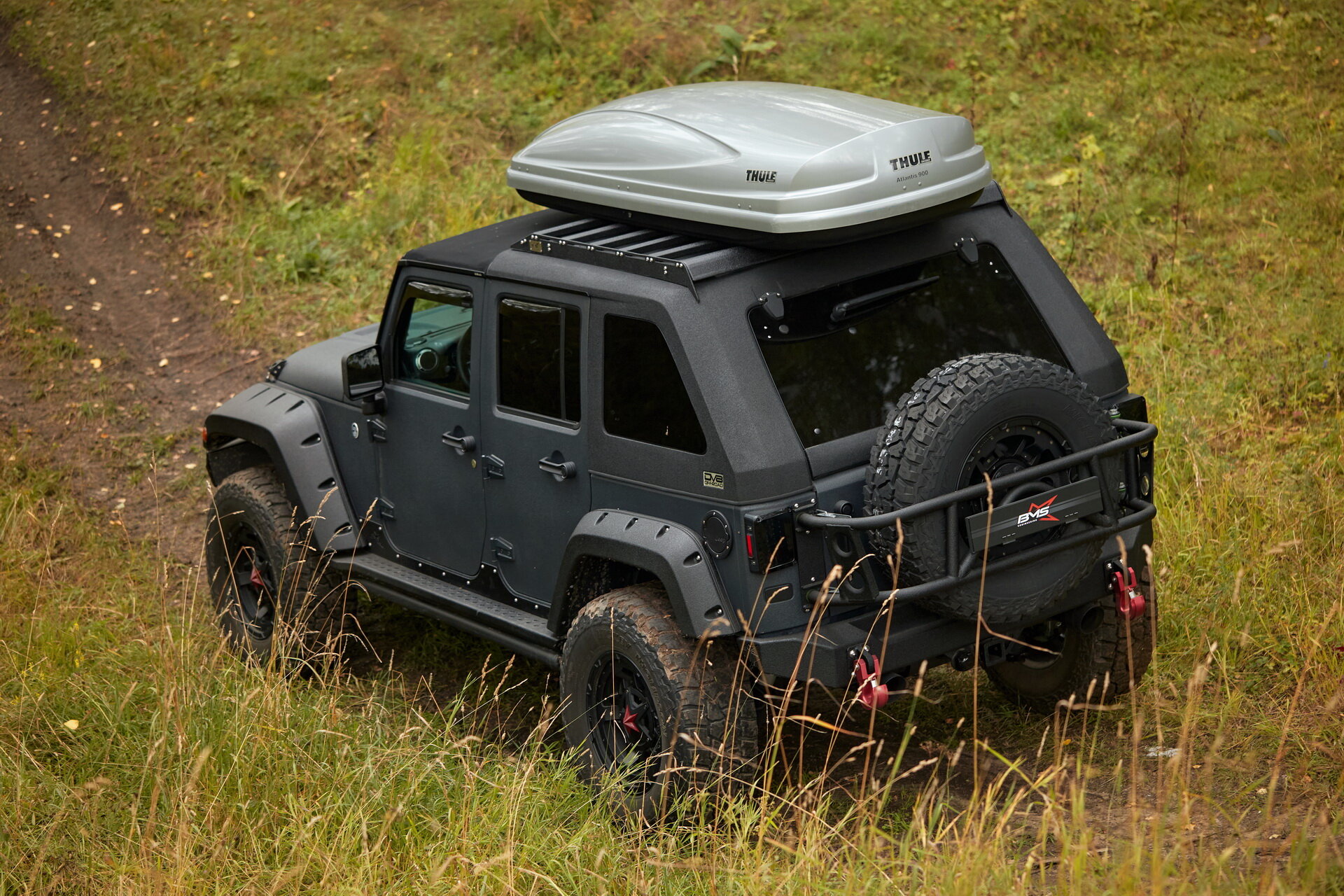 Калитка под запаску BMS ALFA для Jeep Wrangler JK