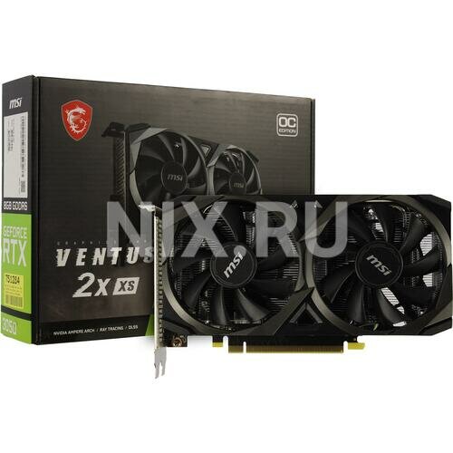 Видеокарта MSI (RTX 3050 VENTUS 2X XS 8G OC) GeForce RTX 3050 8GB VENTUS 2X XS OC