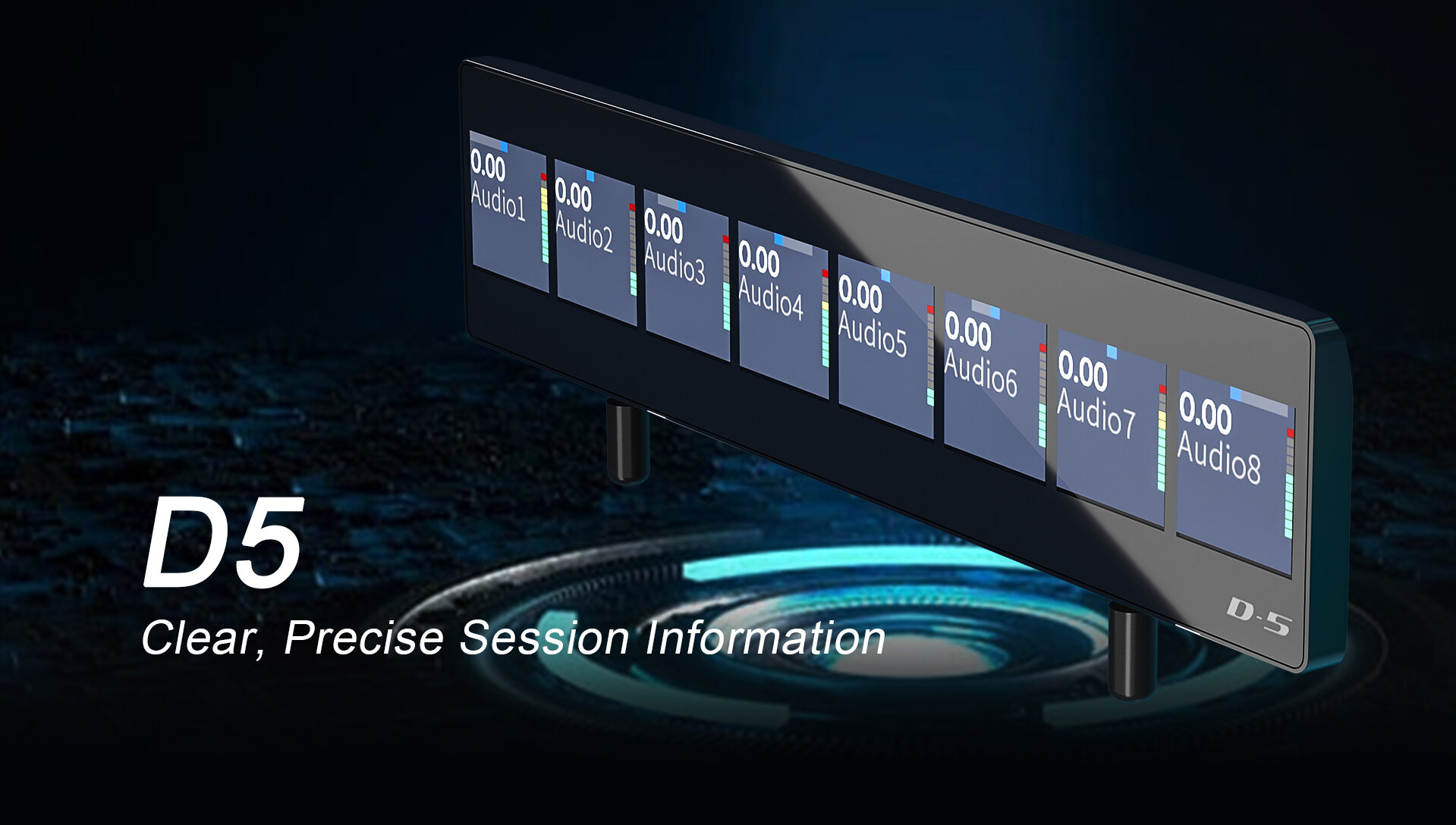 ICON D5 - Дополнительный OLED дисплей с магнитным креплением для контроллера P1 Nano, упрощает процесс мониторинга микса, обеспечивает четкое отображение параметров измерения канала, позволяет получить доступ к данным параметров плагина и эквалайзера