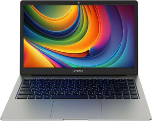 Ноутбук Digma EVE C4403 DN14CN-4BXW04, 14", IPS, Intel Celeron N4000 1.1ГГц, 2-ядерный, 4ГБ 128ГБ eMMC, Intel UHD Graphics 600, Windows 11 Professional, серый