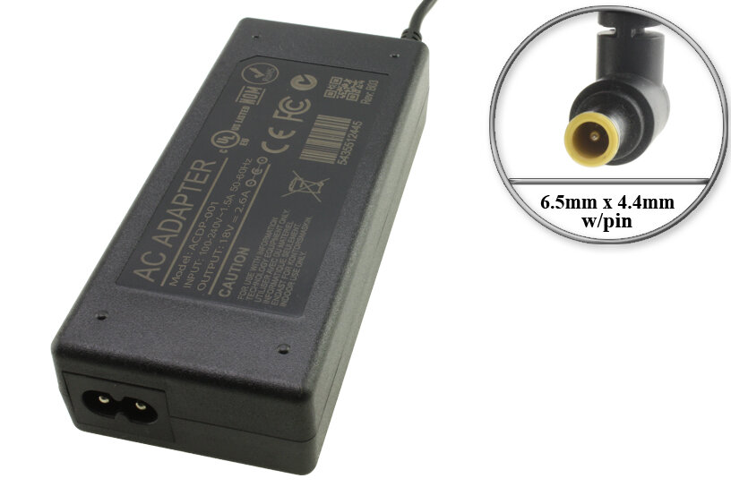 Адаптер (блок) питания 18V 2.6A 47W 6.5mm x 4.4mm (ACDP-001 AC-E1826 EADP-47PNC VGP-AC19V44) для саундбара - подставки телевизора Sony Bravia