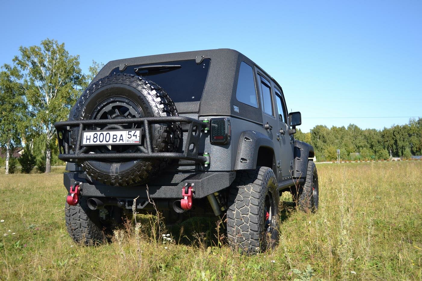 Бампер силовой задний BMS PRO-Line для Jeep Wrangler JK