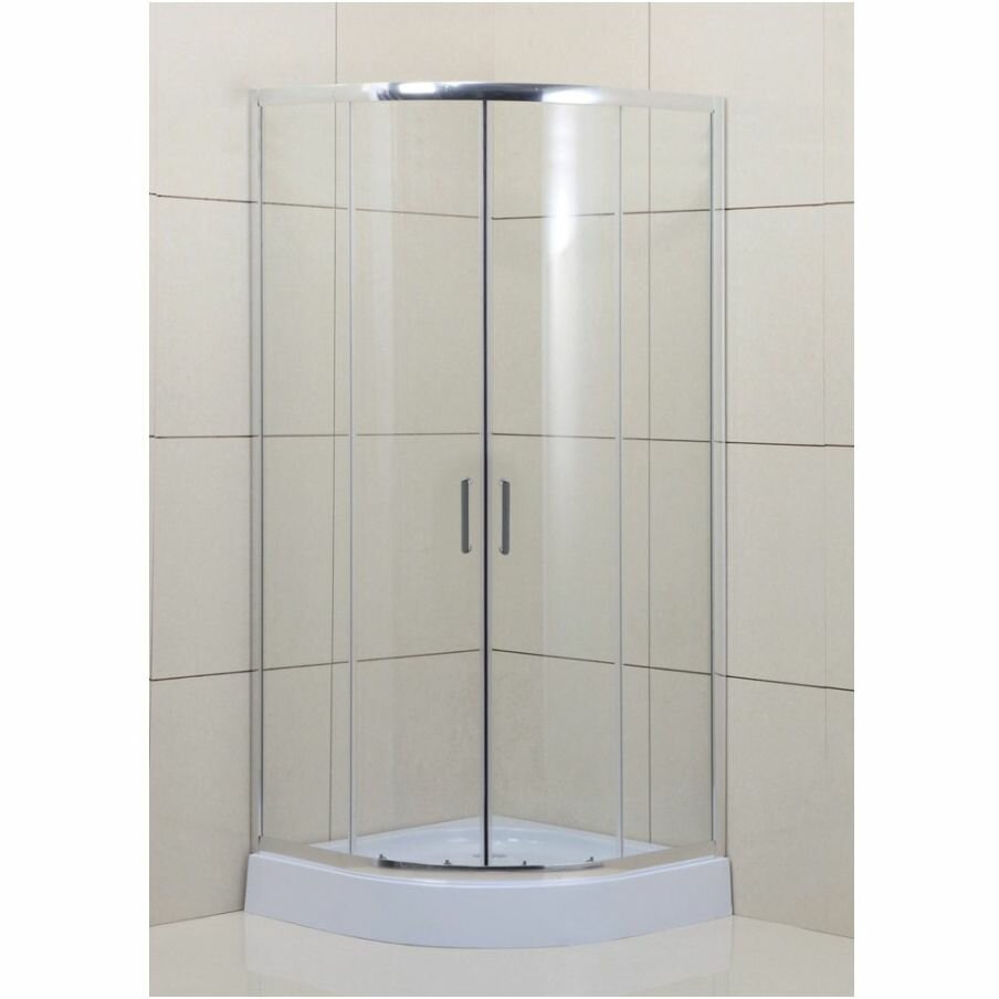 BelBagno Душевой уголок BelBagno UNO-195-R-2-80-C-Cr 80х80 стекло прозрачное