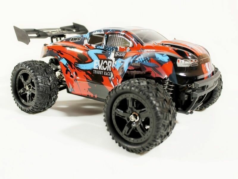 Р/У трагги Remo Hobby S-EVOR Brushless 4WD 2.4G 1/16 RTR + Li-Po и З/У RH1665-красный