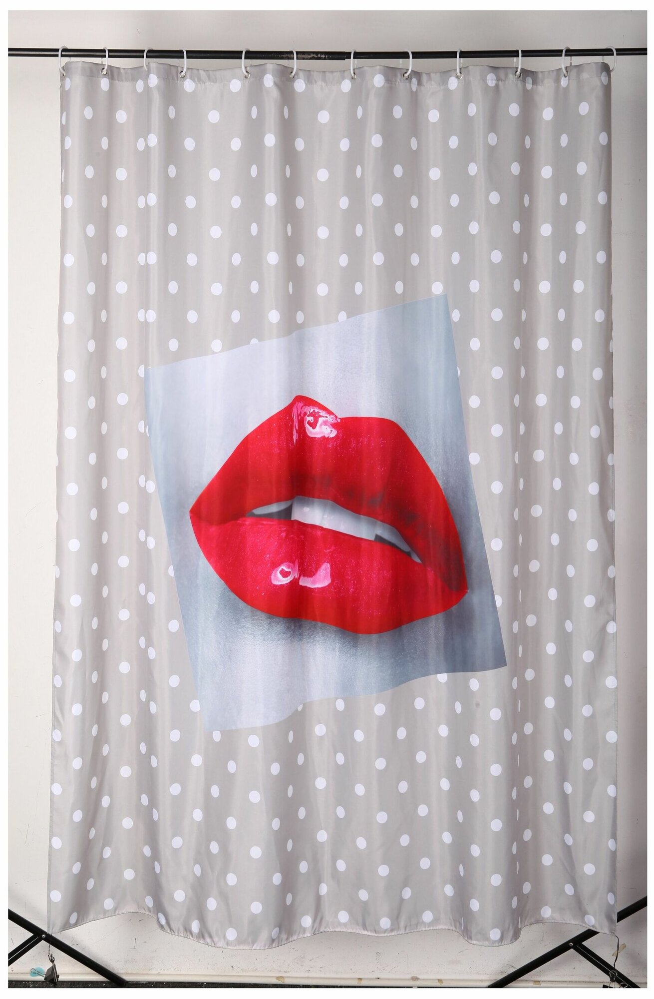 фото Штора для ванны Dasch Шарм 180х200 см серая