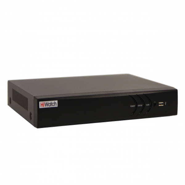 IP-регистратор HiWatch DS-N304P(D) 4-х канальный c 4-мя PoE интерфейсами