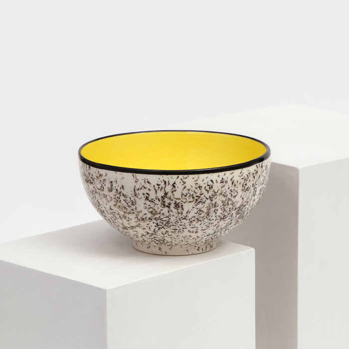 фото Салатница "Персия", керамика, желтая, 15 см , 700 мл, 1 сорт, Иран