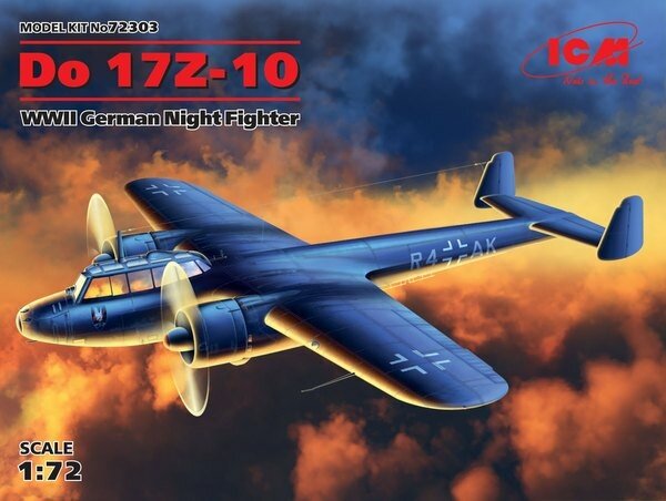 72303 ICM 1/72 Do 17Z-10, WWII German Night Fighter