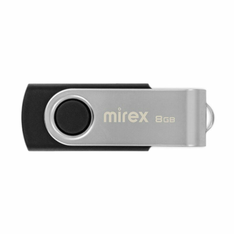 Флешка USB 8Gb Mirex Swivel 13600-FMURUS08 черный - фото №1