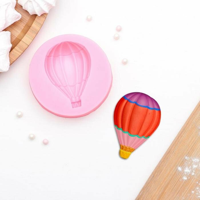 Силиконовый молд «Воздушный шар», d=7,5 см, цвет микс (комплект из 12 шт)