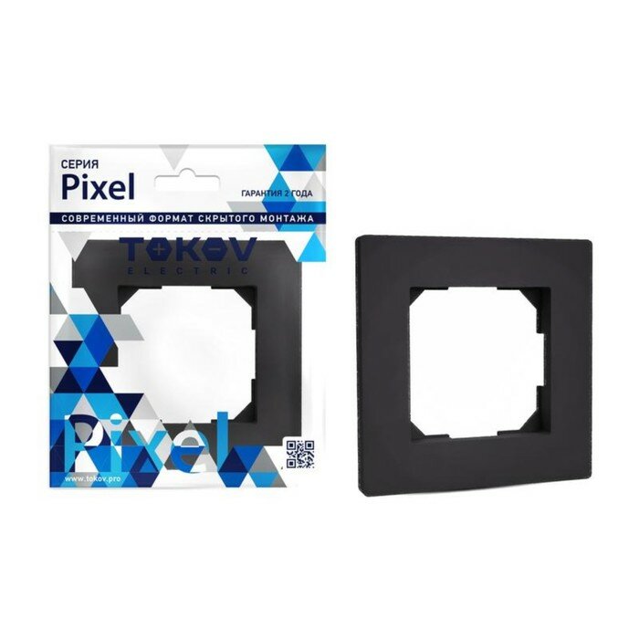 Рамка 1-м Pixel карбон TOKOV ELECTRIC TKE-PX-RM1-C14 - фото №1