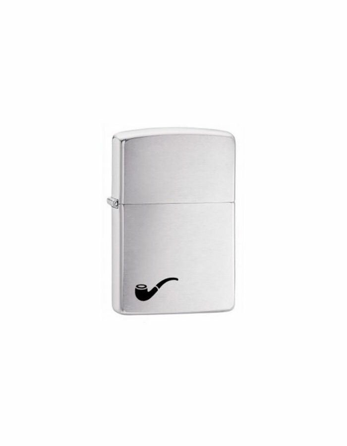 Оригинальная бензиновая зажигалка ZIPPO для трубок 200PL с покрытием Brushed Chrome