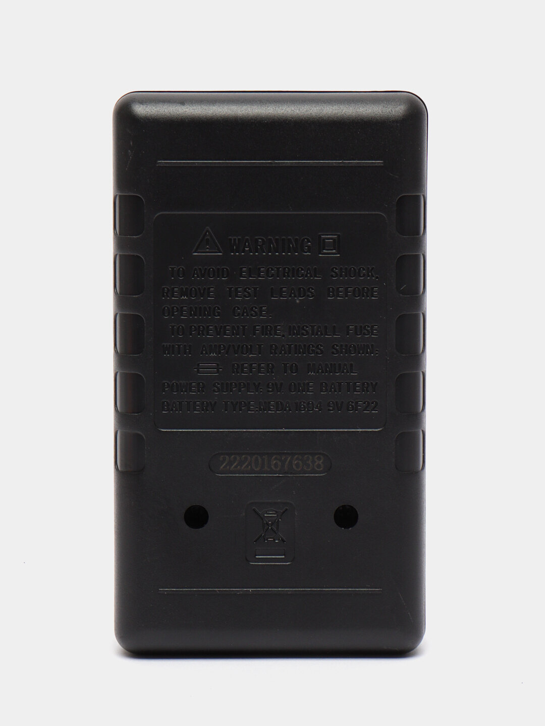 Мультиметр dt-838 цифровой с звуковой прозвонкой с батарейкой Цвет Черный