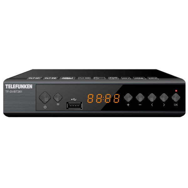 Ресивер DVB-T2 Telefunken TF-DVBT261 черный