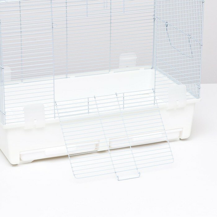 Клетка для грызунов с выдвижными поддонами 60 х 35 х 47 см, белая - фотография № 4