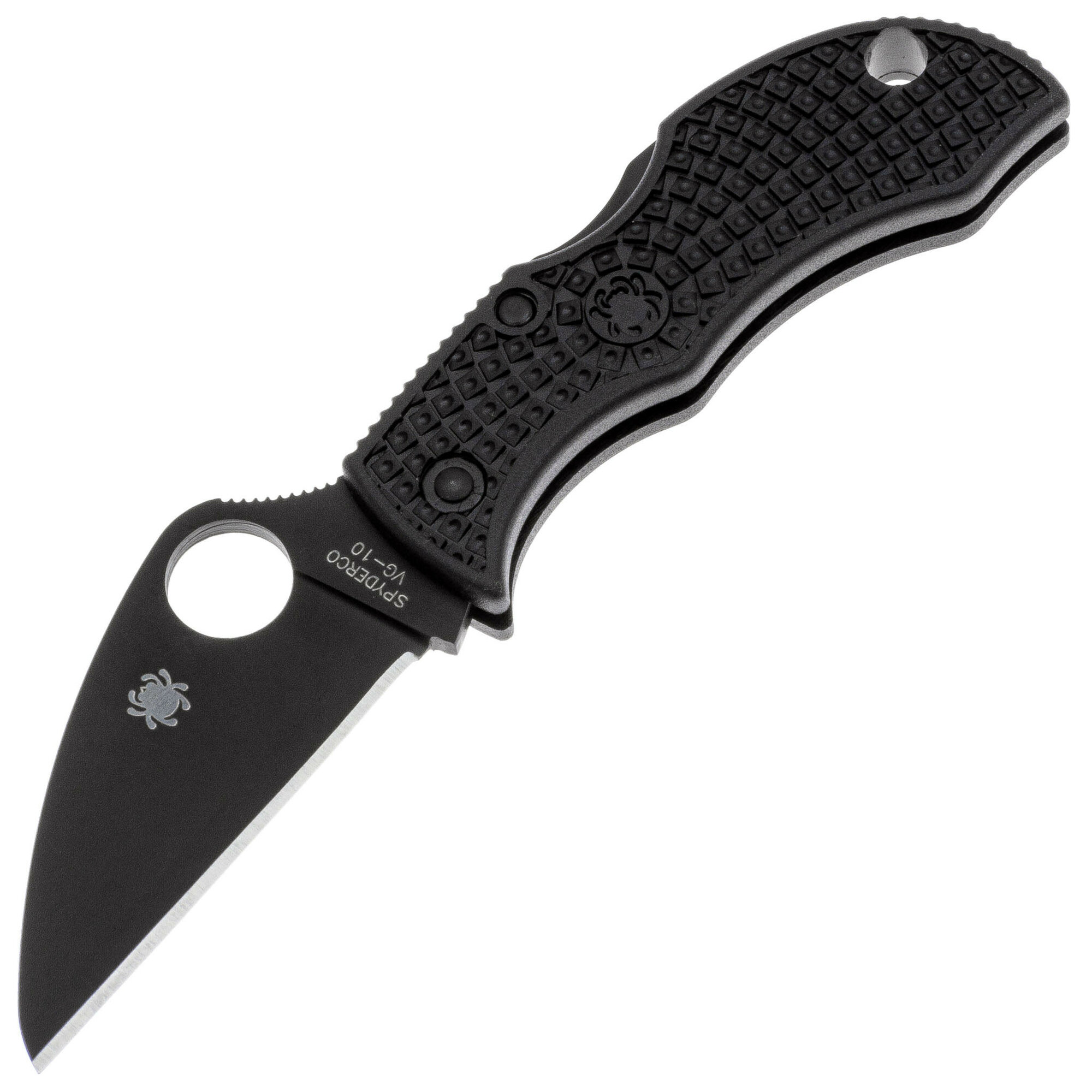 Нож складной Spyderco Manbug Wharncliffe Black Blade