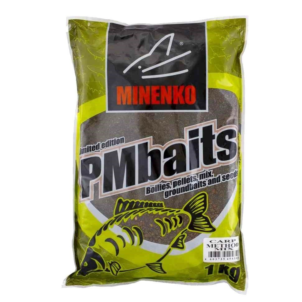 Прикормка MINENKO PMbaits Groundbaits 1кг carp method mix