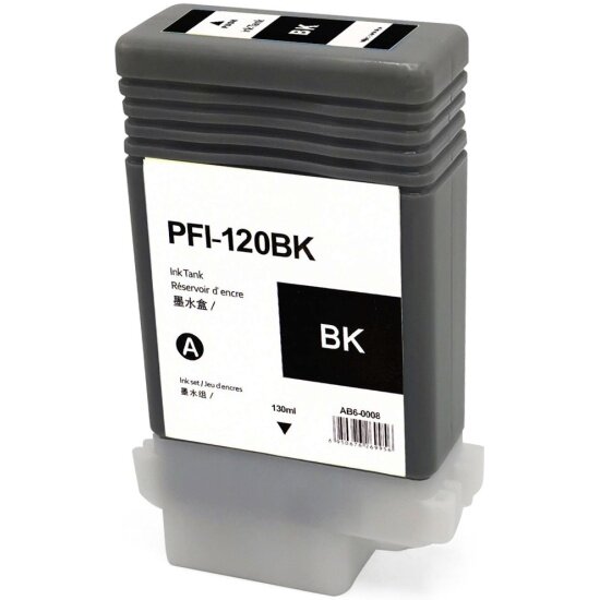 Струйный картридж NV Print PFI-120BK (NV-2885C001) Black для Canon imagePROGRAF TM-200/205/300/305 (130 мл)
