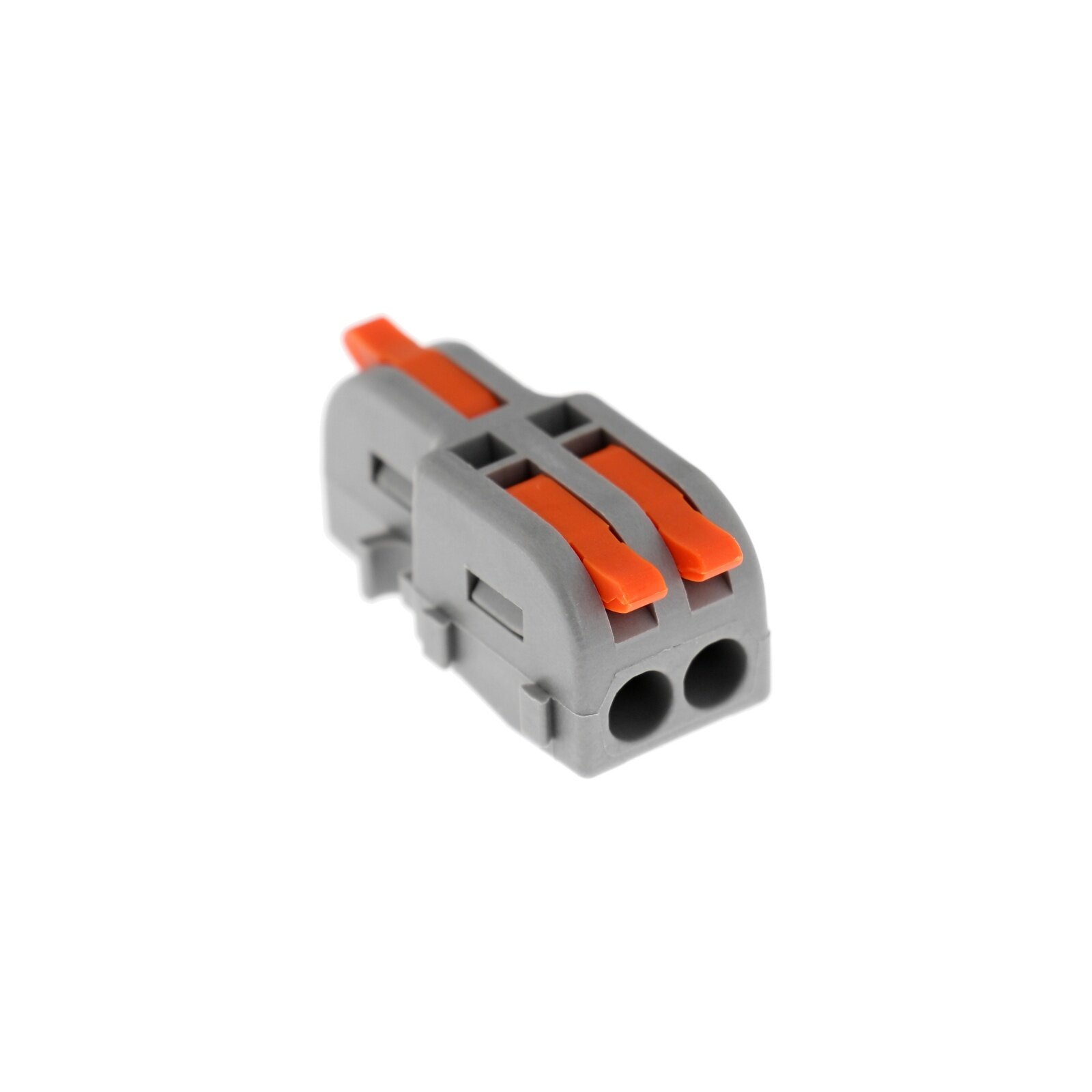 фото Клемма электрическая проходная, комбинируемая, 32А, 0,2-4 мм2, 1 ввод 2 вывод, набор 10 шт