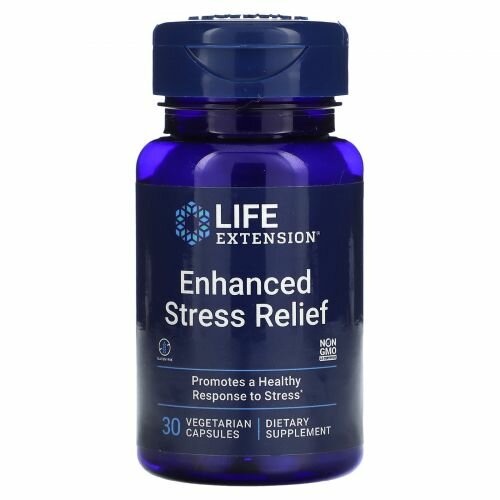 Life Extension Enhanced Stress Relief, Естественное снятие стресса, 30 капс