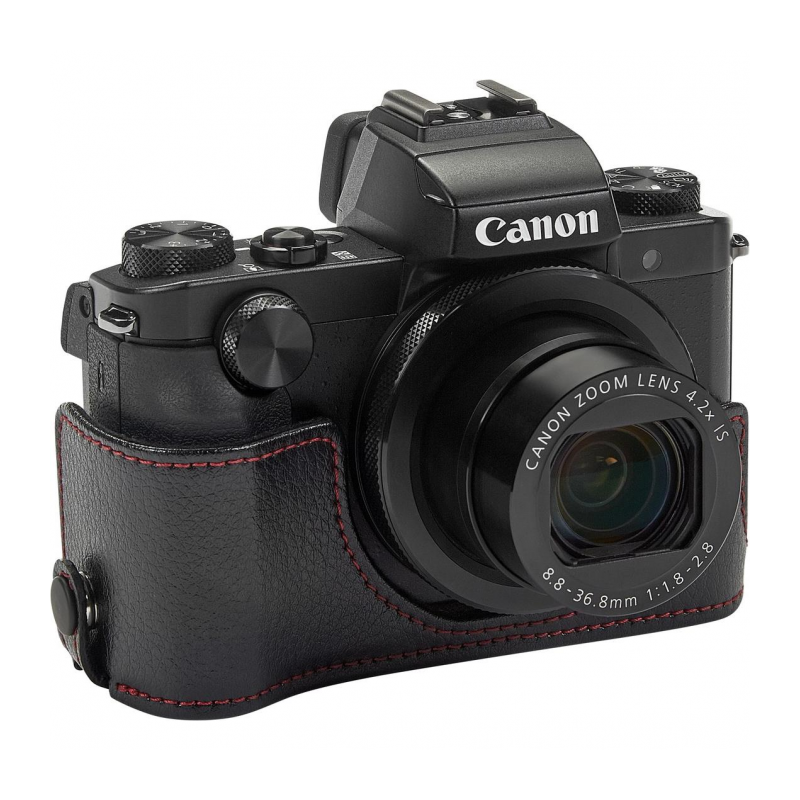 Чехол для фотокамеры Canon PU LEATHER JACKET DCC-1850 черный - фото №4