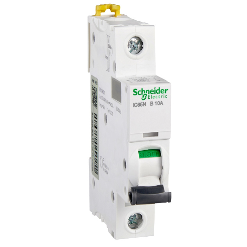 фото iC65N 1P 10А Автоматический выключатель 1-полюсный, 10А, 6кА (хар-ка B) Schneider Electric, A9F17110