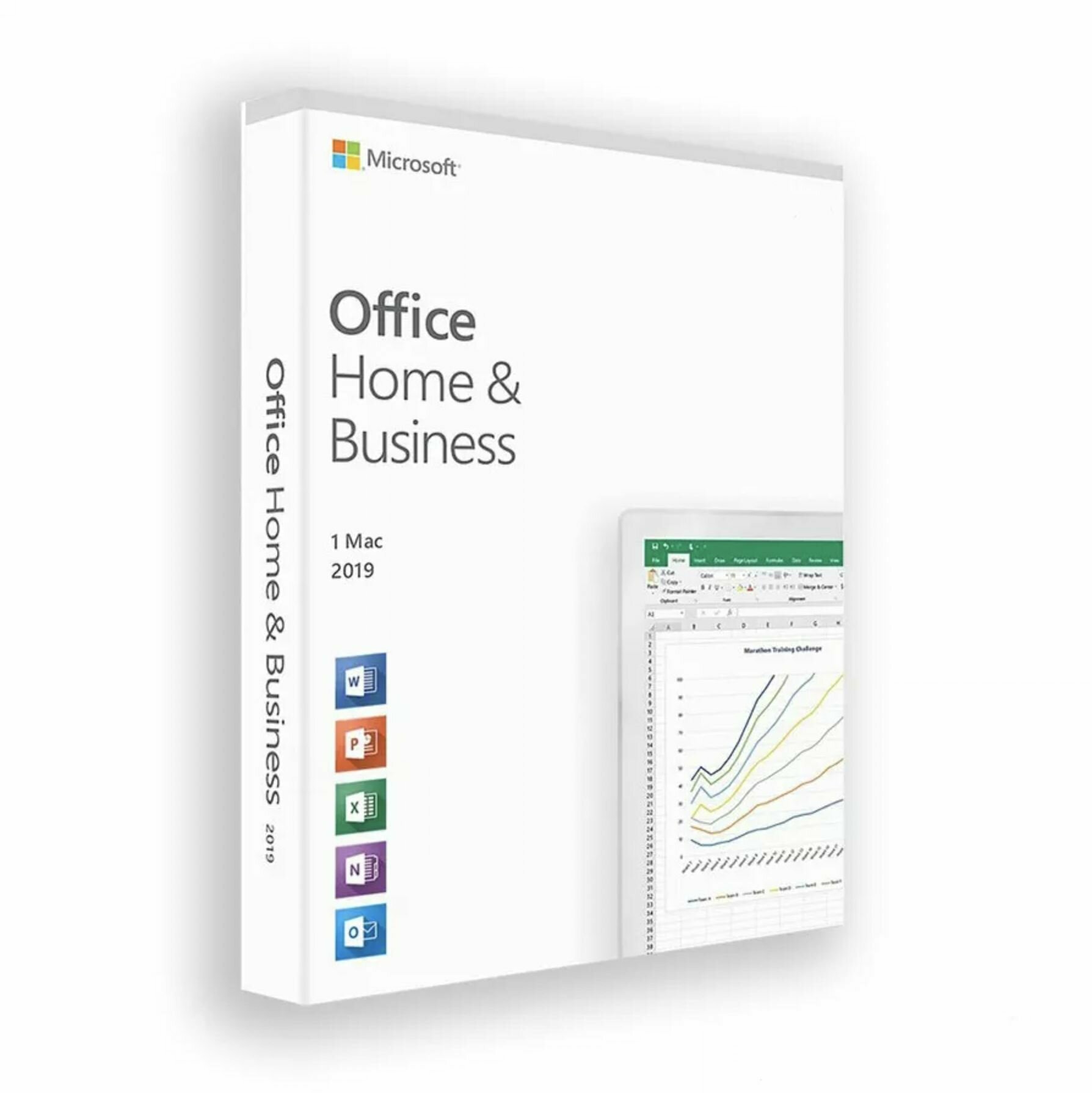 Microsoft office 2019 home and business box