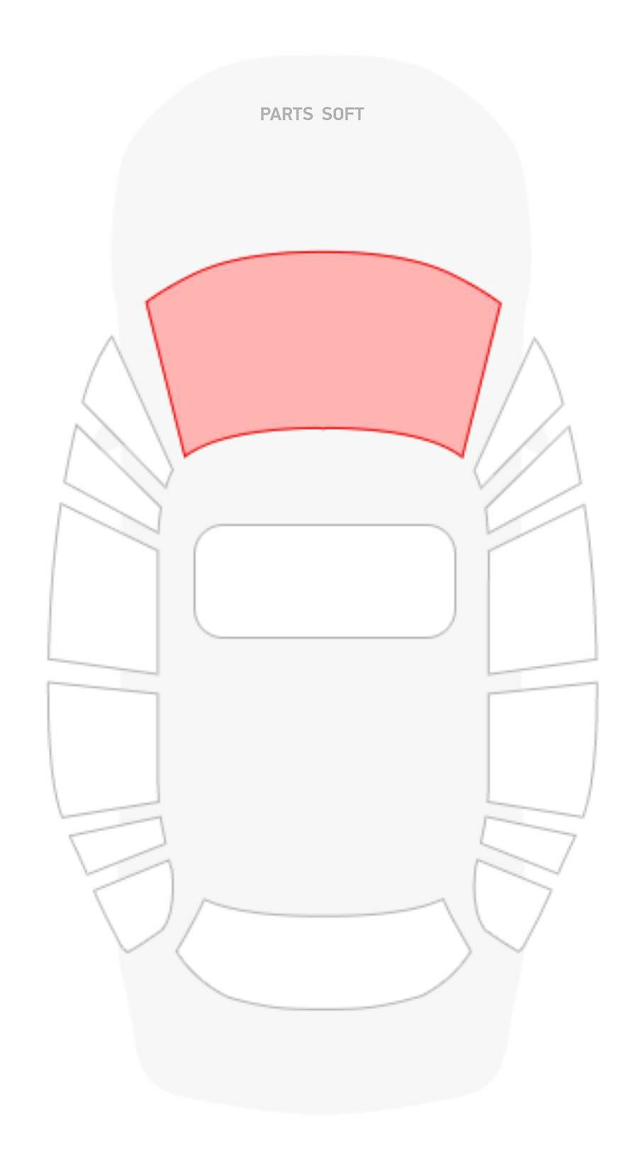 AGC 7264AGNBL Стекло ветрового окна ВАЗ LADA Largus/Renault Logan с полосой (4030733) БОР