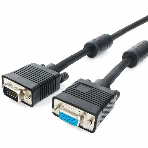 фото Кабель удлинитель VGA 15F-15M Cablexpert CC-PVGAX-6 Pro, экранированный, 2 фильтра - 1.8 метра
