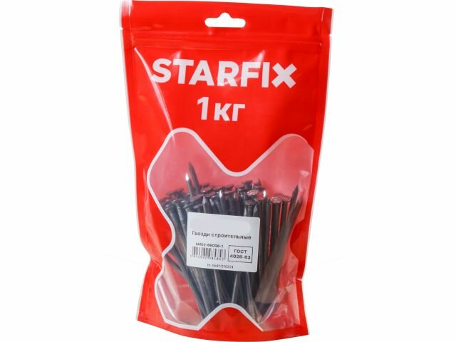 Гвозди строительные 4.0х100 мм ГОСТ 4028-63 (1 кг. в дой-паке) STARFIX (SMD2-65988-1)