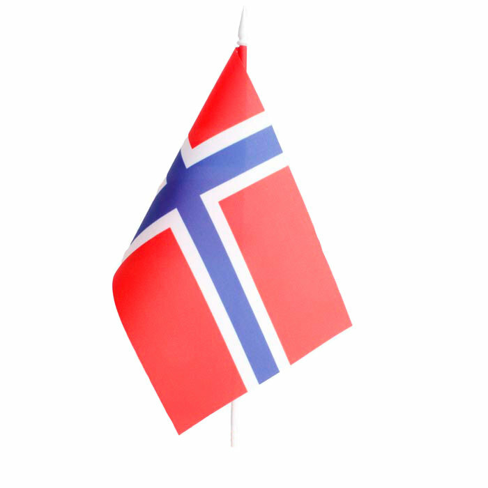Подарки Настольный флаг Норвегии (22 х 14 см)
