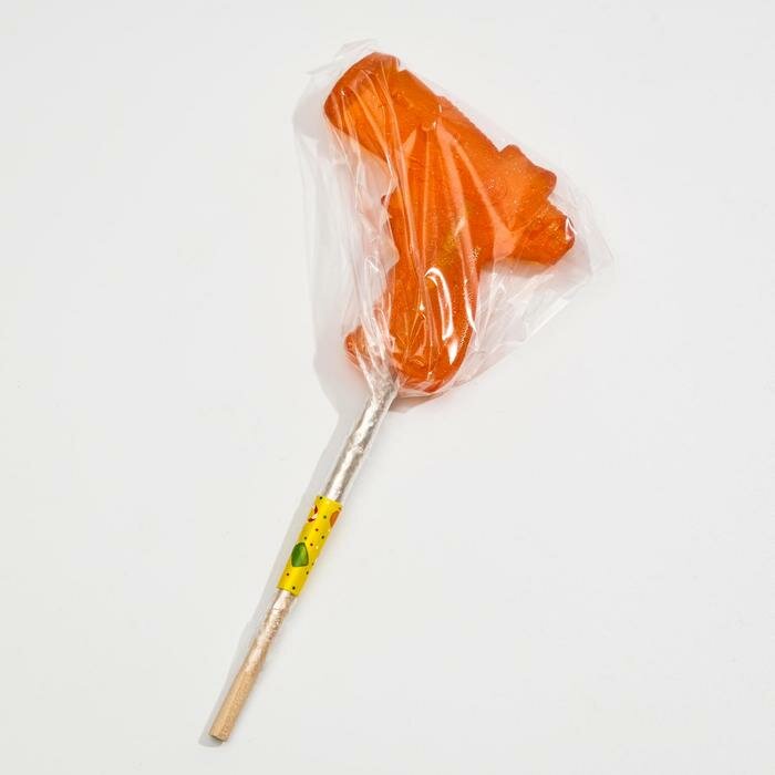 Карамель на палочке «Пистолет», оранжевый, 45 г (3 шт) - фотография № 4