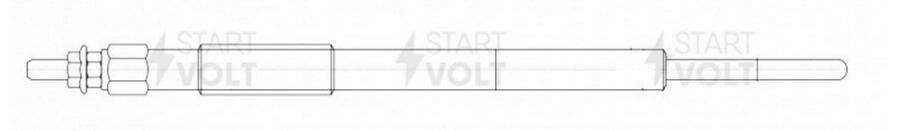 Комплект свечей STARTVOLT - Свеча накаливания для а/м KIA Bongo (04-) 2.9d (GLSP 103) GLSP103 / Комплект 4 шт STARTVOLT / арт. GLSP103 - (1 шт)