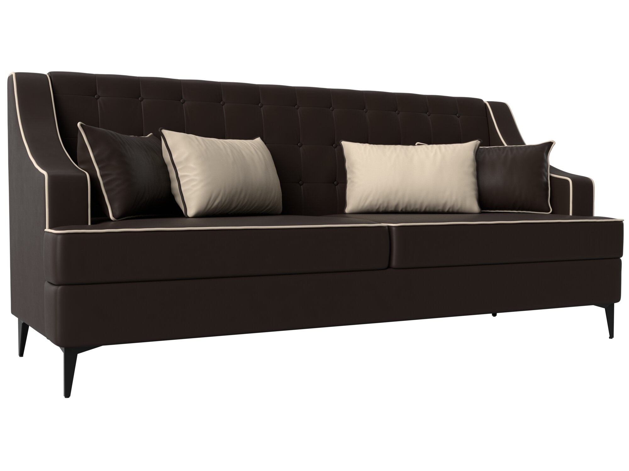 Прямой диван Марк, Экокожа, Модель 111921